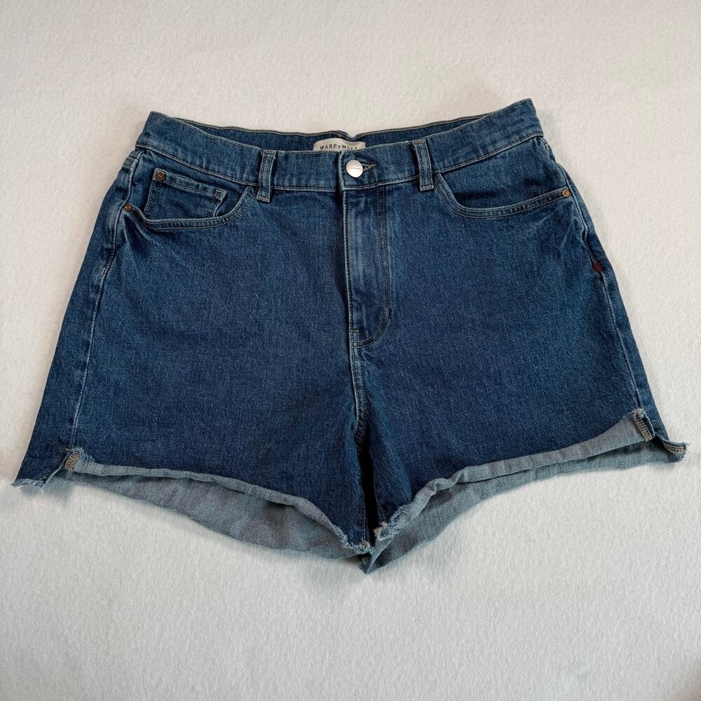 Warp + Weft Denim Raw Hem Shorts womens size 12 / 31